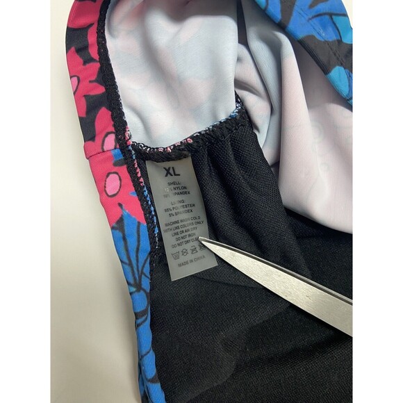 Unbranded One Shouldered Bikini Top  Womens Size XL Tropical Flowers Colorful - Picture 4 of 4